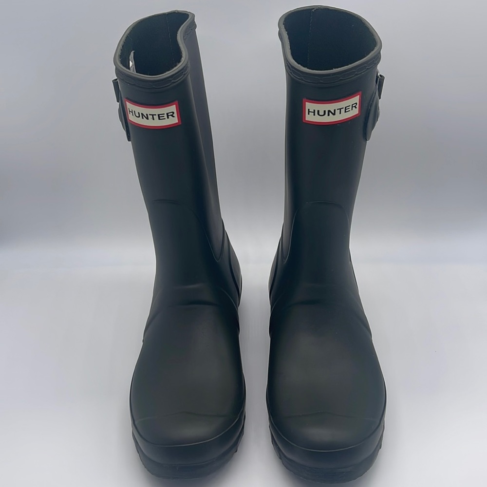 Hunter forest green rain boots